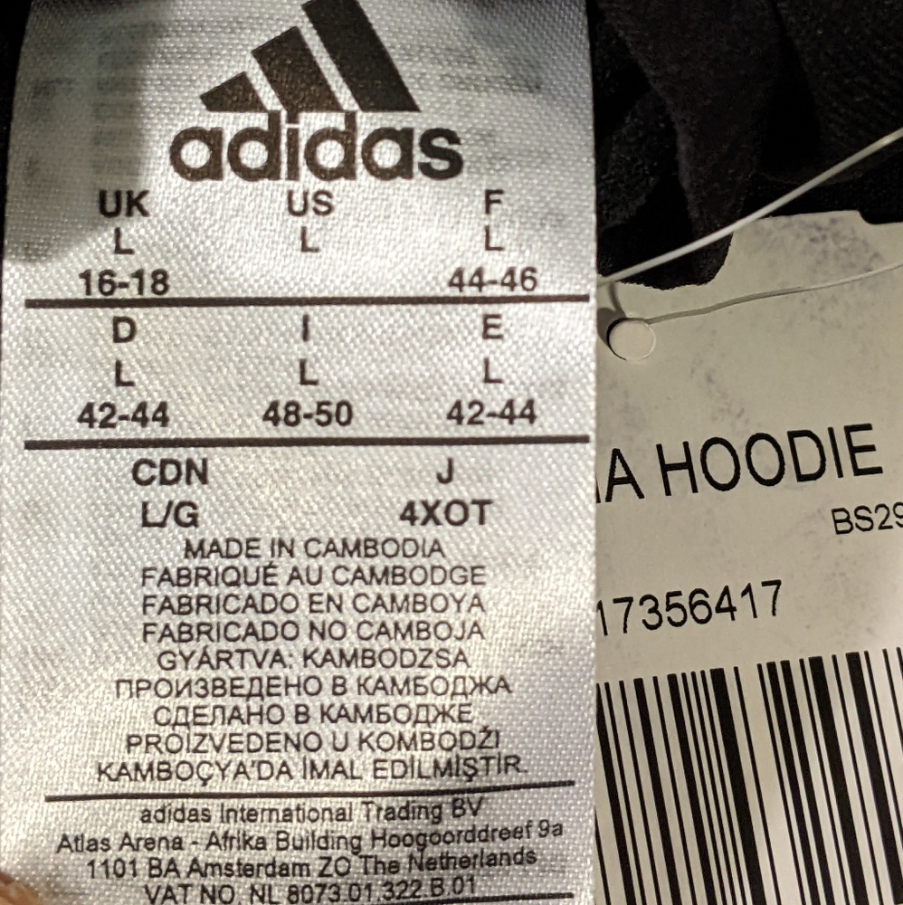 NWT Adidas RS CLIMA HOODIE - Picture 7 of 9